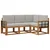 Set vanjskih sofa 4 kom. Prirodna i svijetlo siva