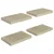Plutajuće zidne police 4 kom boja hrasta 40 x 23 x 3,8 cm MDF