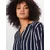 KAFFE CURVE Bluza, bela, modra