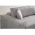 Atelier del Sofa Ugaona garnitura Pirlo 145x43x206cm Svetlosiva