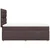 vidaXL vidaXL Box spring postelja z vzmetnico temno rjava 100x200 cm blago, (21292096)