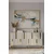 Hanah Home komoda Nota 150, 150 cm, bela / travertin / zlatna