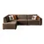 Atelier del Sofa Ugaona garnitura na razvlačenje S-Loft Left, 206 x 290 x 90 cm, Braon