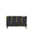 Hanah Home komoda Seza 120, 120 cm, antracit / zlatna