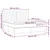 Vidaxl Box spring postelja z vzmetnico temno siva 180x200 cm blago