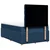 Vidaxl Box spring postelja z vzmetnico moder 120x200 cm blago