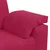 Vidaxl Dvosed vinsko rdeč 160x77x82 cm žamet