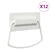 Ručke za ormariće 12 pcs Bijelo 85 x 45 mm Metal