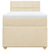vidaXL vidaXL Box spring postelja z vzmetnico krem 90x190 cm blago, (21291073)