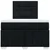 vidaXL Box spring postelja z vzmetnico črna 120x190 cm blago