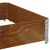Vidaxl vidaXL Paletna ograja rjava 120x80 cm masivna borovina
