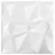 Zidne panele 12 pcs Dijamant bijela 50 x 50 cm XPS pjena