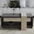 HANAH HOME Sto za dnevnu sobu Meleni Travertine Anthracite