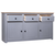 Komoda od masivne borovine siva 135x40x80 cm asortiman Panama