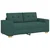 vidaXL Dvosed temno zelen 180x77x82 cm blago