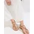 Trendyol Shoes Ženske sandale Takss25Sd00003, Zlatne boje