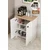Hanah Home višenamenski ormarić Dorta, 58 cm, hrast Sonoma / beli
