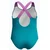 Speedo lts printed crossback girls violet/neon 9-12 mesecev