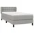 Vidaxl Box spring postelja z vzmetnico svetlo siva 80x200 cm blago