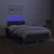 Krevet box spring s madracem LED tamnosivi 120 x 190 cm tkanina