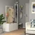 NORDLI Predalnik s 3 predali, bela, 120x169 cm