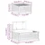 4 pcs Set vanjskih sofa Bijela