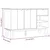 Vidaxl Komoda OTTA rjava in bela 114x43x73,5 cm trdna borovina