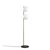Aberto Design Podna lampa Dual 13756, 30 x 30 x 155 cm, 2 x E27, 250 cm Kabl, Zlatne boje