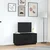 TV ormarić s LED svjetlima crni 100x41x50 cm