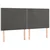 LED uzglavlje tamnosivo 160x5x118/128 cm baršunasto
