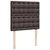 Vidaxl Box spring postelja z vzmetnico temno rjav 90x190 cm blago