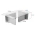 Hanah Home Klub sto Flavio, 105x30x65cm, Beli