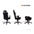 PLAYSEAT kancelarijska stolica - Office Seat White  Stolica, Bela