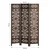 Homestyle4U Pregradna stena 3-delna 120x2x170 cm rjava