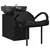 Stolica za šampon Crna 136 x 60 x 92 cm PVC