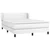 Vidaxl Box spring postelja z vzmetnico bel 140x200 cm umetno usnje