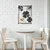 Wallity Zidna dekoracija Zouping 2, 50x70x4cm, Crna