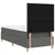 vidaXL LED Box Spring Postelja Temno siva 90 x 190 cm blago