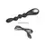 Analni vibrator Federer, 22.2cm, Crni