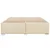 Vidaxl Posteljni okvir brez vzmetnice krem 200x200 cm blago