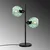 Opviq Stona lampa Benek-15-14555, 36x18x58 cm, IP20, Crna-zelena