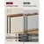 Songmics Konzolna miza 20x80x812 cm vintage rjava