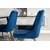 Venture Design Jedilna miza in stol komplet Dipp 75x180x90 cm črna modra