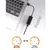 USB-A v RJ45 omrežni adapter Techsuit NetLink AC19 100Mbps - black
