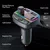 Bluetooth FM RGB Transmiter C14 QC3.0+PD crni