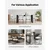 VEVOR Set jedilnih stolov HC2025 545x50x795 cm bela