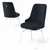Hanah Home Set stolica Pare, 46x94x46 cm, 6 komada, Antracit-bele