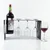 Hanah Home dekorativni metalni stalak za vino Vin Hld-3017, crni