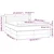 Vidaxl Box spring postelja z vzmetnico modra 140x190 cm blago