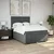 Vidaxl Box spring posteljni z vzmetnico temno siv 140x190 cm blago